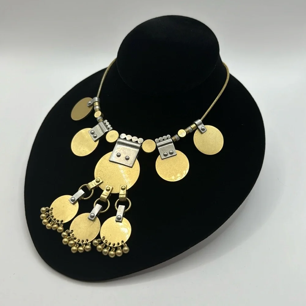 MADEWELL Mixed Metals Statement Necklace - Picture 4 of 12